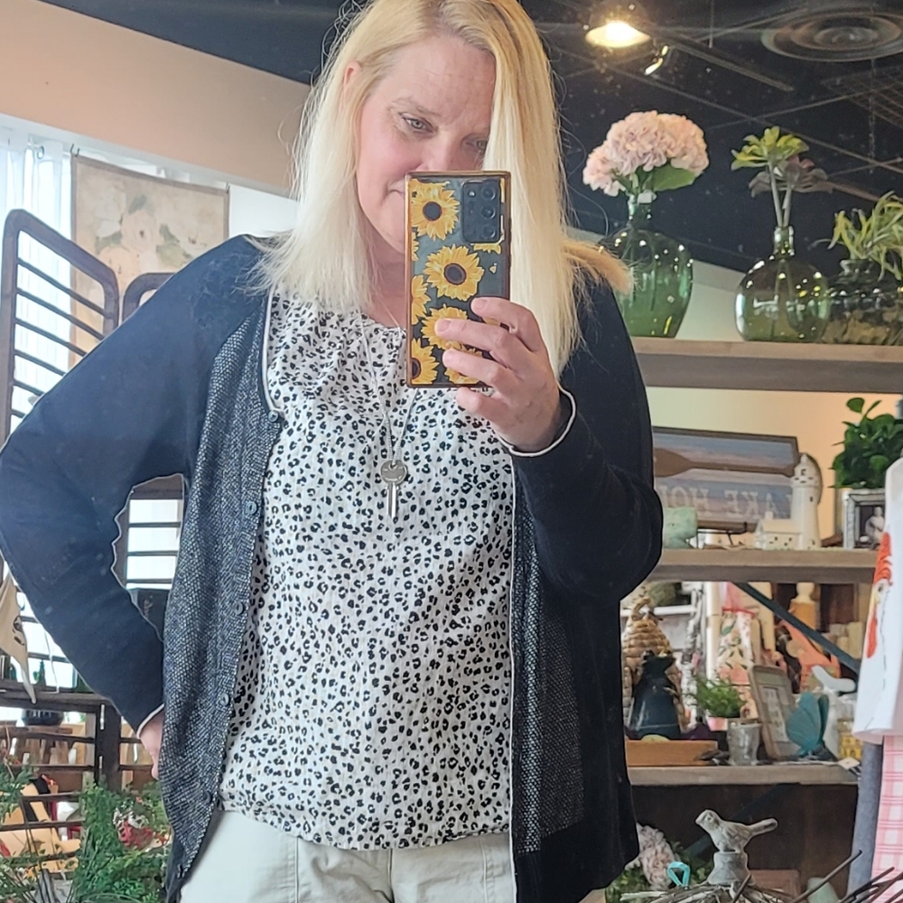 J. Crew leopard print top